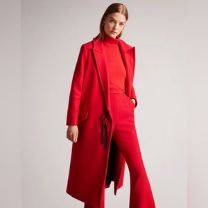 NWT Ted Baker FREJIA Coat - Red, size 1